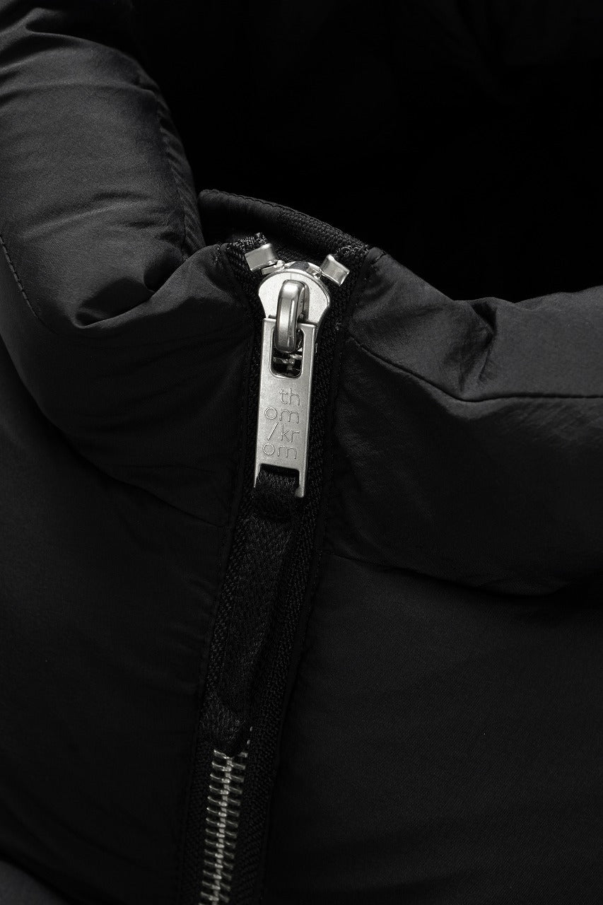 画像をギャラリービューアに読み込む, thom/krom BIG HOODIE OVERSIZED JACKET / WARM PUFFER (BLACK)