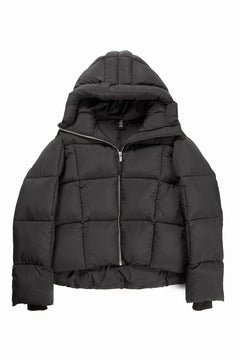 画像をギャラリービューアに読み込む, thom/krom BIG HOODIE OVERSIZED JACKET / WARM PUFFER (BLACK)