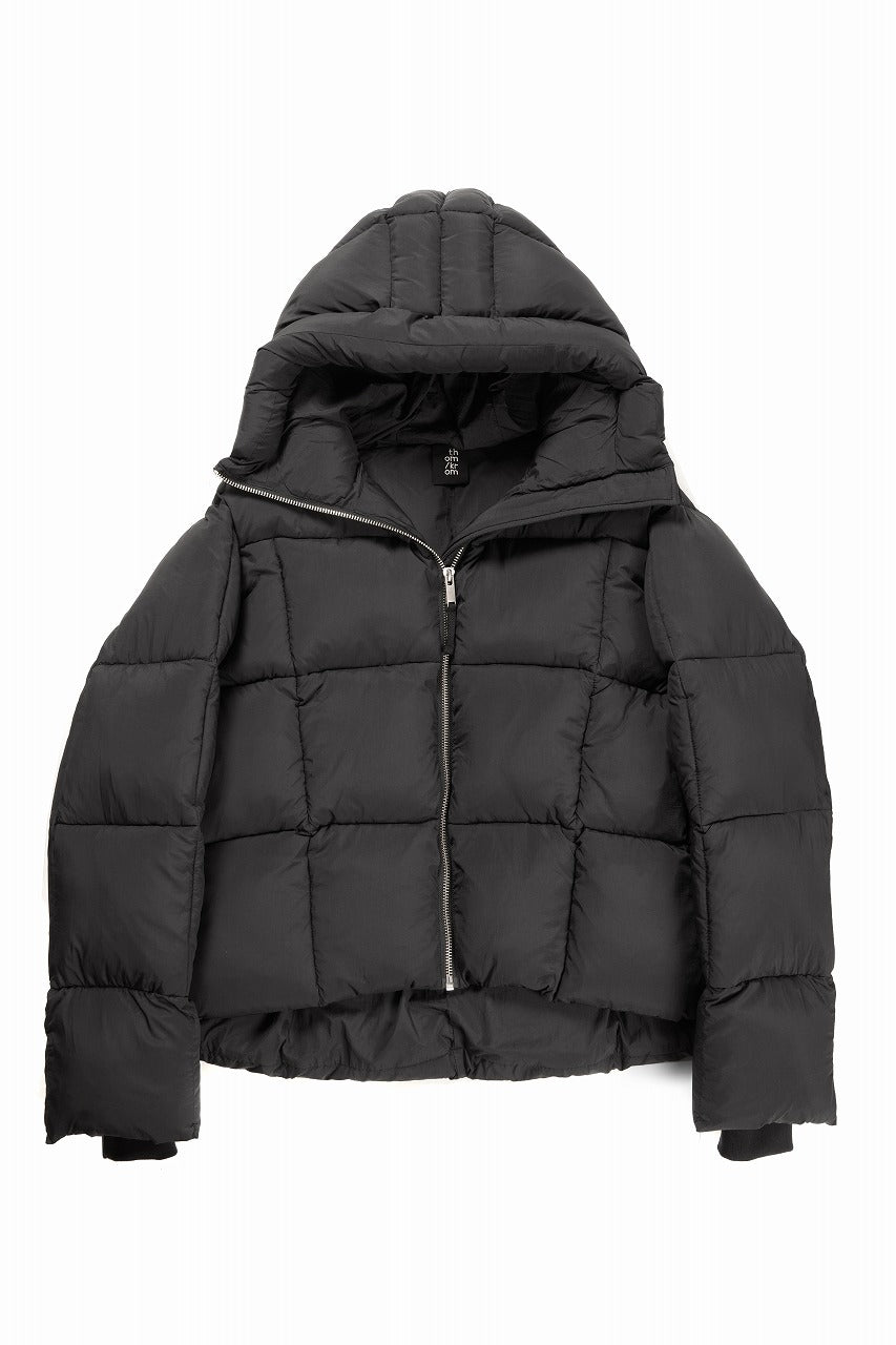 画像をギャラリービューアに読み込む, thom/krom BIG HOODIE OVERSIZED JACKET / WARM PUFFER (BLACK)