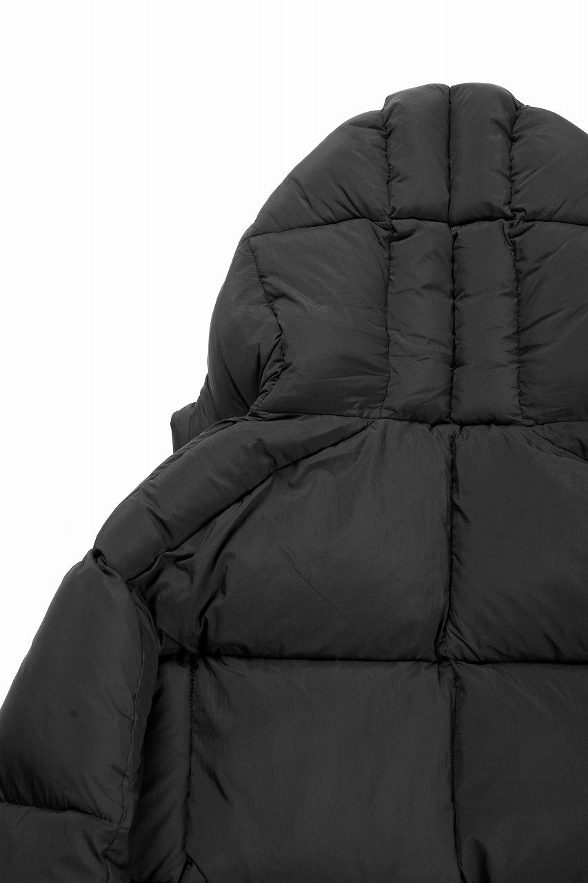 画像をギャラリービューアに読み込む, thom/krom BIG HOODIE OVERSIZED JACKET / WARM PUFFER (BLACK)