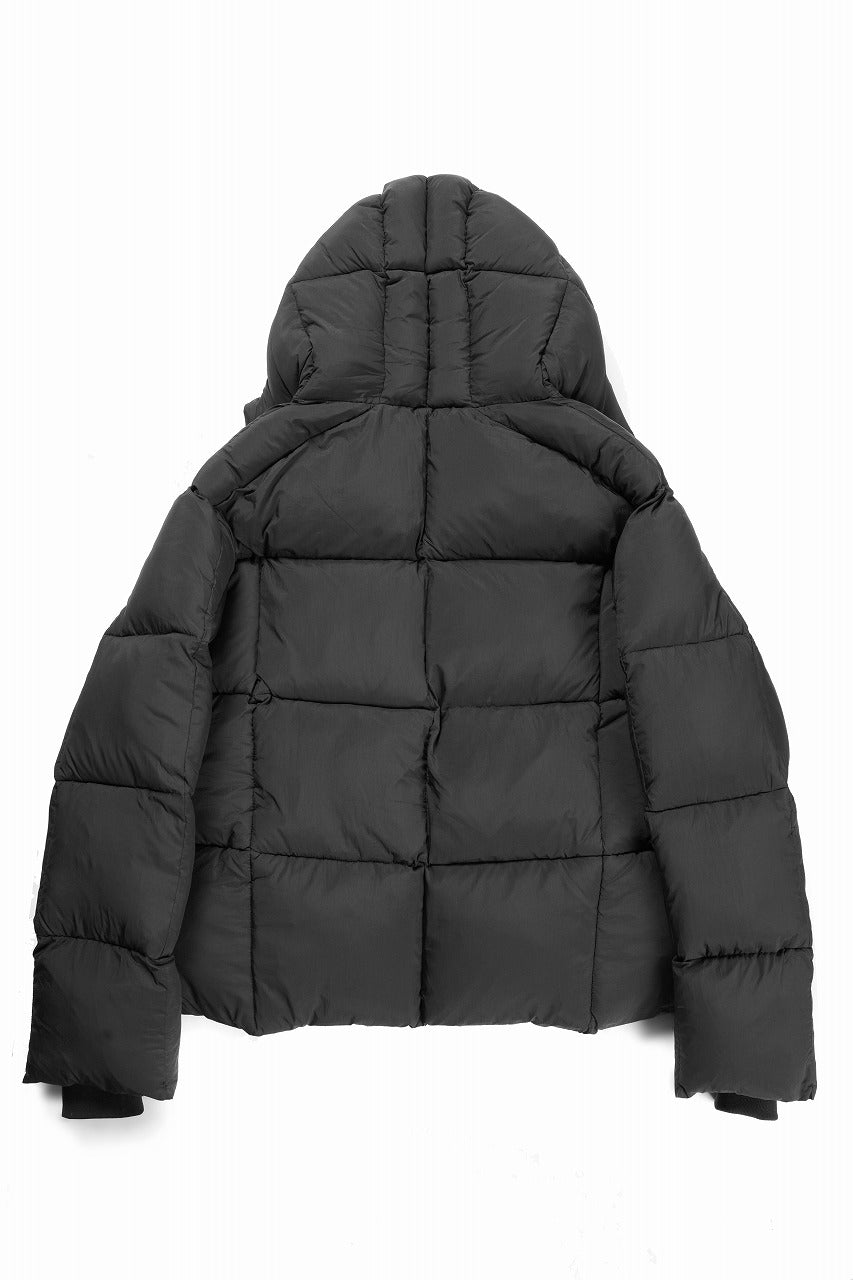 画像をギャラリービューアに読み込む, thom/krom BIG HOODIE OVERSIZED JACKET / WARM PUFFER (BLACK)