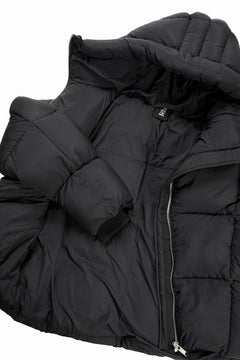 画像をギャラリービューアに読み込む, thom/krom BIG HOODIE OVERSIZED JACKET / WARM PUFFER (BLACK)