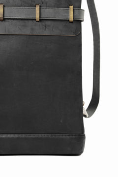 Load image into Gallery viewer, ierib exclusive GV Ruck Sack / Shell Cordovan + Horse Nubuck Leather (BLACK)