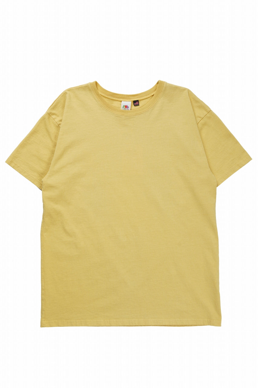 画像をギャラリービューアに読み込む, KATHARINE HAMNETT x FRUIT OF THE LOOM COLLABO TEE / OVERDYED BACK PRINT (YELLOW)