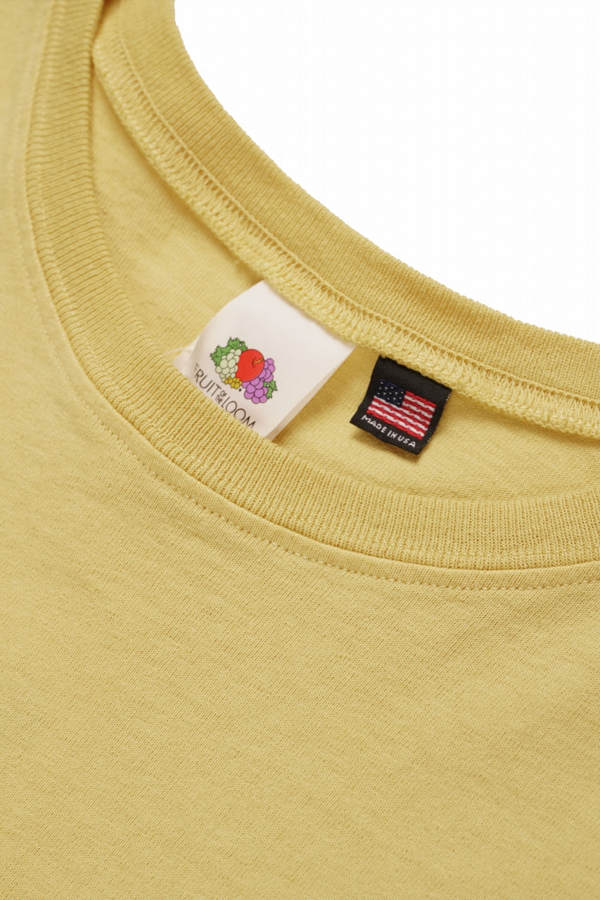 画像をギャラリービューアに読み込む, KATHARINE HAMNETT x FRUIT OF THE LOOM COLLABO TEE / OVERDYED BACK PRINT (YELLOW)