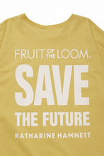 画像をギャラリービューアに読み込む, KATHARINE HAMNETT x FRUIT OF THE LOOM COLLABO TEE / OVERDYED BACK PRINT (YELLOW)