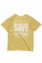画像をギャラリービューアに読み込む, KATHARINE HAMNETT x FRUIT OF THE LOOM COLLABO TEE / OVERDYED BACK PRINT (YELLOW)