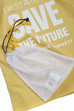 画像をギャラリービューアに読み込む, KATHARINE HAMNETT x FRUIT OF THE LOOM COLLABO TEE / OVERDYED BACK PRINT (YELLOW)