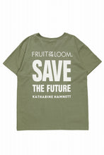 画像をギャラリービューアに読み込む, KATHARINE HAMNETT x FRUIT OF THE LOOM COLLABO TEE / OVERDYED BACK PRINT (GREEN)