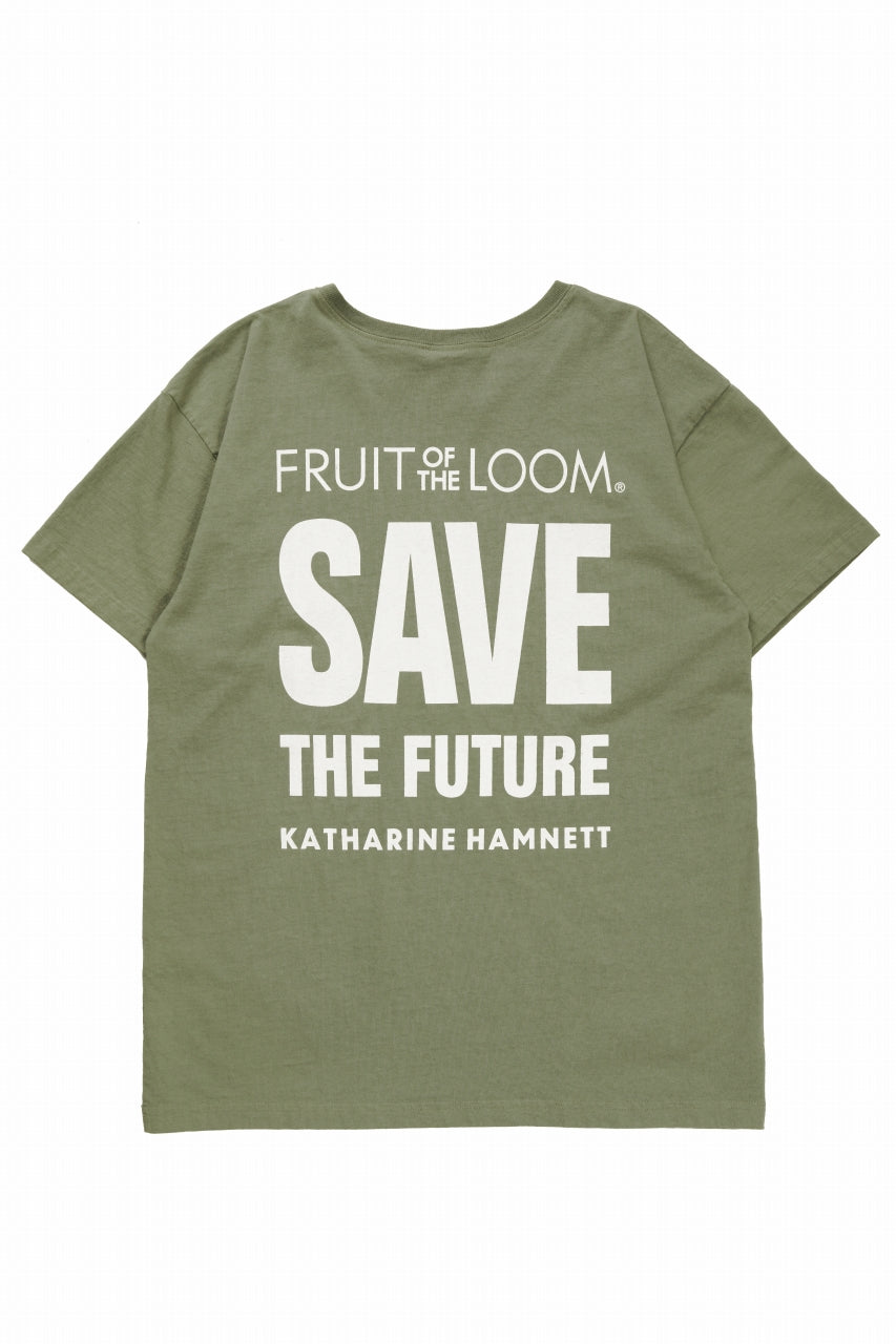 画像をギャラリービューアに読み込む, KATHARINE HAMNETT x FRUIT OF THE LOOM COLLABO TEE / OVERDYED BACK PRINT (GREEN)