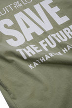画像をギャラリービューアに読み込む, KATHARINE HAMNETT x FRUIT OF THE LOOM COLLABO TEE / OVERDYED BACK PRINT (GREEN)