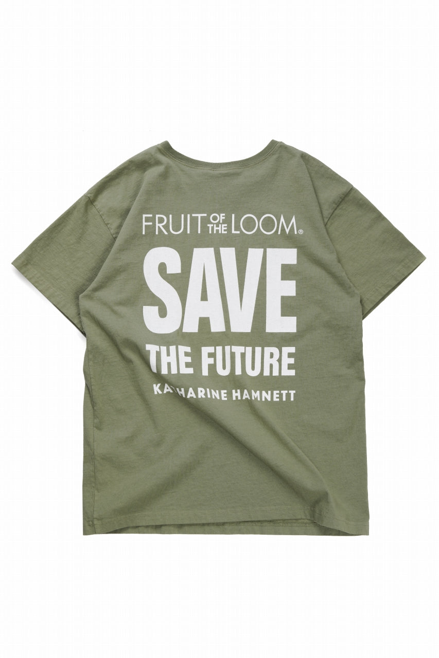 画像をギャラリービューアに読み込む, KATHARINE HAMNETT x FRUIT OF THE LOOM COLLABO TEE / OVERDYED BACK PRINT (GREEN)
