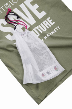 画像をギャラリービューアに読み込む, KATHARINE HAMNETT x FRUIT OF THE LOOM COLLABO TEE / OVERDYED BACK PRINT (GREEN)