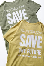 画像をギャラリービューアに読み込む, KATHARINE HAMNETT x FRUIT OF THE LOOM COLLABO TEE / OVERDYED BACK PRINT (GREEN)