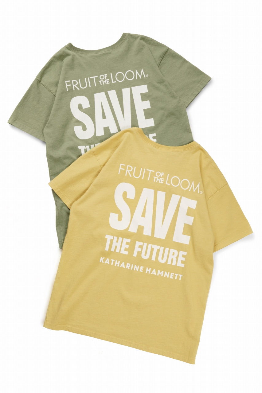 画像をギャラリービューアに読み込む, KATHARINE HAMNETT x FRUIT OF THE LOOM COLLABO TEE / OVERDYED BACK PRINT (YELLOW)