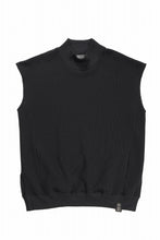 画像をギャラリービューアに読み込む, beauty : beast HIGH-NECK SLEEVELESS PULLOVER (BLACK)