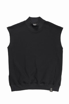 画像をギャラリービューアに読み込む, beauty : beast HIGH-NECK SLEEVELESS PULLOVER (BLACK)
