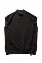画像をギャラリービューアに読み込む, beauty : beast HIGH-NECK SLEEVELESS PULLOVER (BLACK)