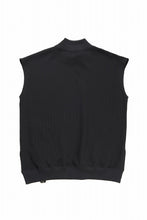 画像をギャラリービューアに読み込む, beauty : beast HIGH-NECK SLEEVELESS PULLOVER (BLACK)