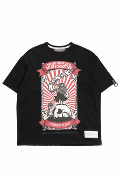 Load image into Gallery viewer, beauty : beast ESSENTIAL GRAPHIC LINE TEE (REQUIEM / BLACK)