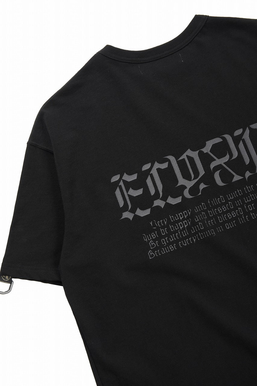 Load image into Gallery viewer, beauty : beast ESSENTIAL GRAPHIC LINE TEE (REQUIEM / BLACK)