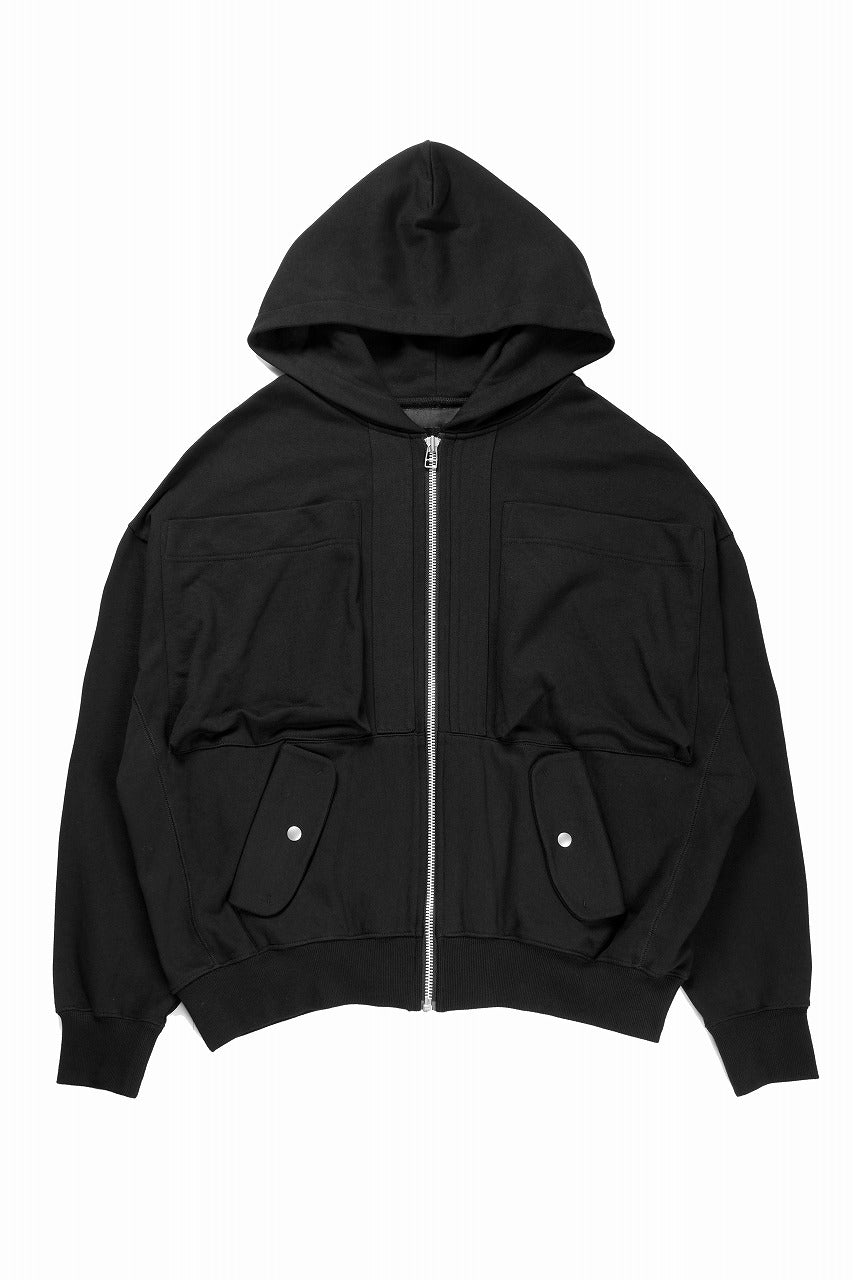 画像をギャラリービューアに読み込む, A.F ARTEFACT SWEAT ZIP HOODIE (BLACK)