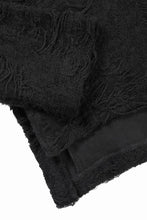 画像をギャラリービューアに読み込む, A.F ARTEFACT HIGH NECK TOP / DAMAGE PILE & PLATING KNIT JERSEY (BLACK)