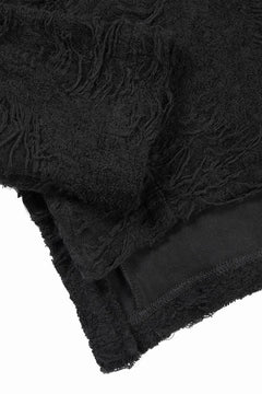 画像をギャラリービューアに読み込む, A.F ARTEFACT HIGH NECK TOP / DAMAGE PILE & PLATING KNIT JERSEY (BLACK)