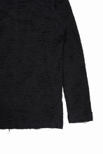 画像をギャラリービューアに読み込む, A.F ARTEFACT HIGH NECK TOP / DAMAGE PILE & PLATING KNIT JERSEY (BLACK)