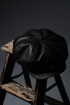 画像をギャラリービューアに読み込む, ISAMU KATAYAMA BACKLASH CASQUETTE / MONOCHROME LUXURY STEER (BLACK)