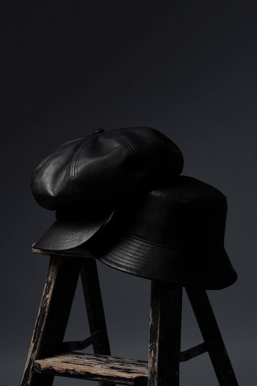 画像をギャラリービューアに読み込む, ISAMU KATAYAMA BACKLASH CASQUETTE / MONOCHROME LUXURY STEER (BLACK)