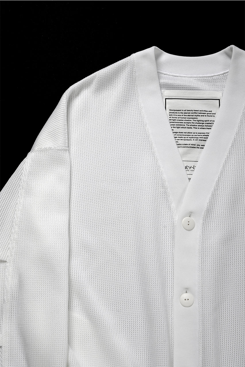 画像をギャラリービューアに読み込む, beauty : beast MONSTER CARDIGAN (WHITE)