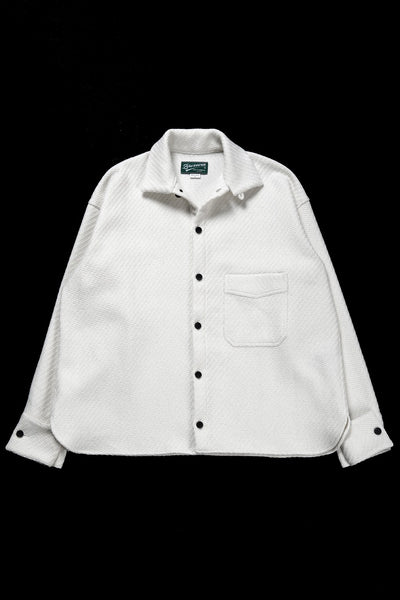 N/07 OPEN COLLAR L/S SHIRT / FRENCH CARZE (WHITE)