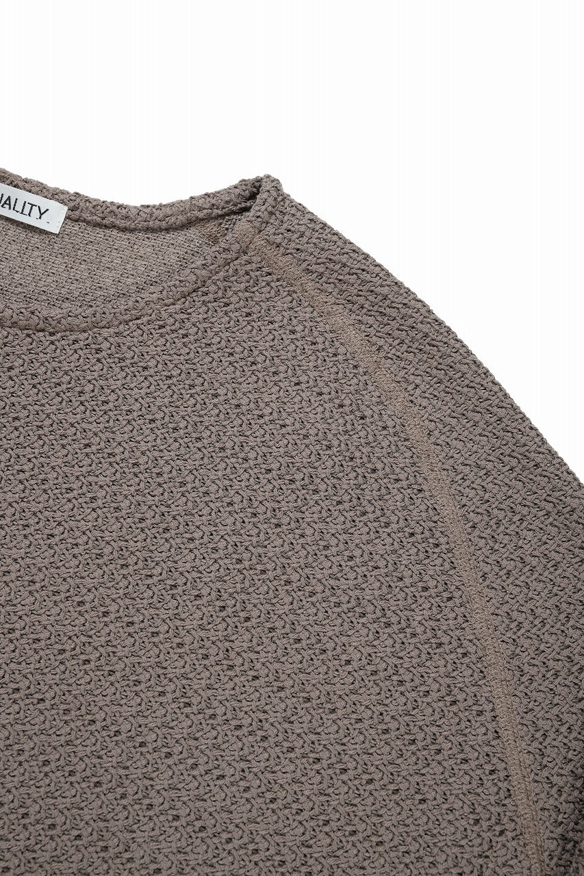 画像をギャラリービューアに読み込む, OPPOSE DUALITY ERGONOMIC LS T-SHIRTS / RUSSELL KNIT JERSEY (BEIGE)