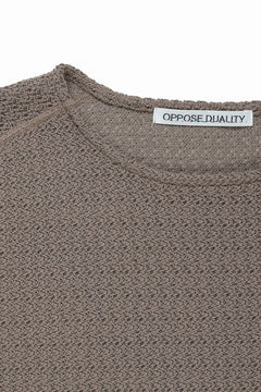 画像をギャラリービューアに読み込む, OPPOSE DUALITY ERGONOMIC LS T-SHIRTS / RUSSELL KNIT JERSEY (BEIGE)