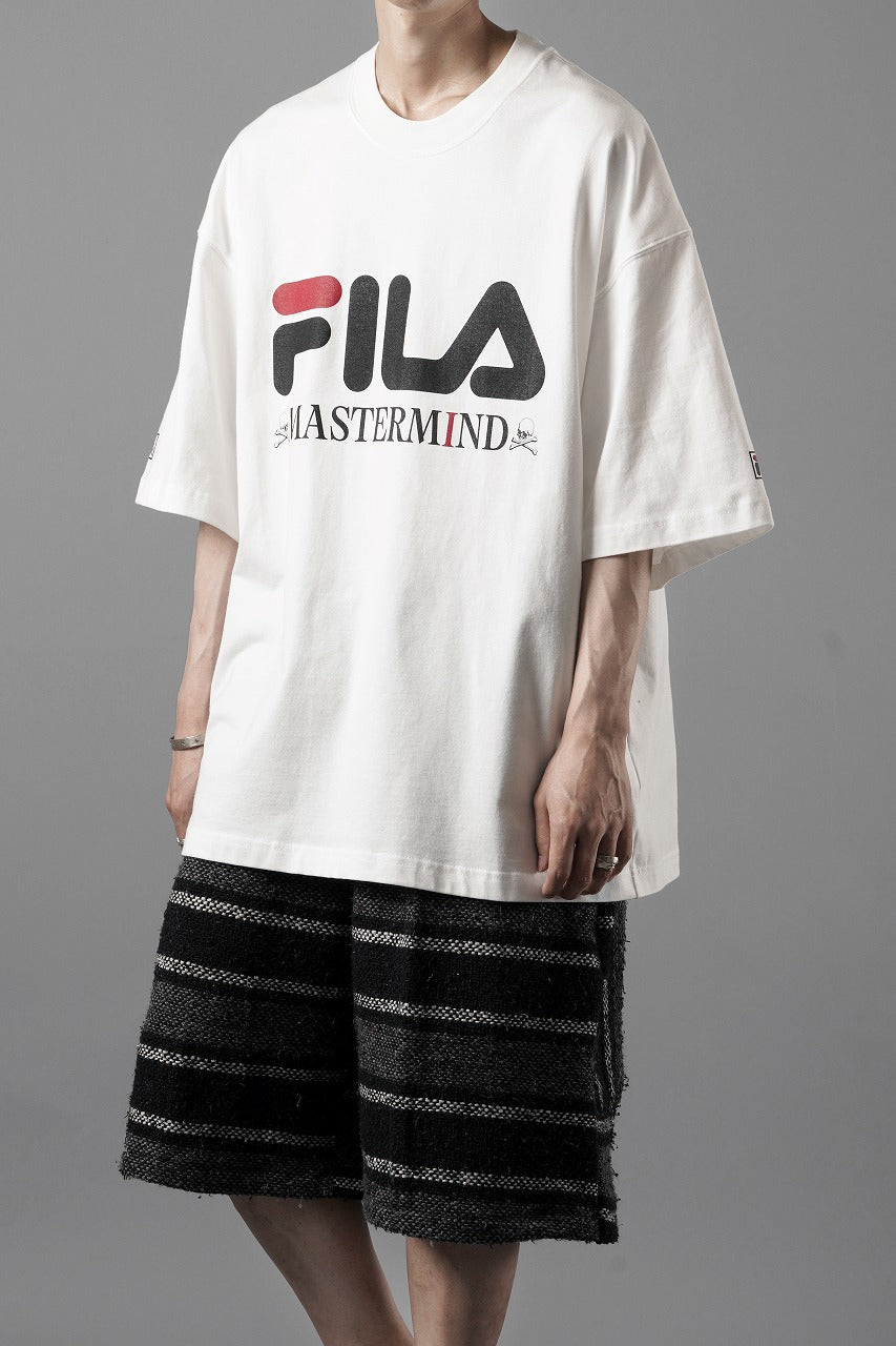 画像をギャラリービューアに読み込む, MASTERMIND WORLD x FILA TEE (WHITE)