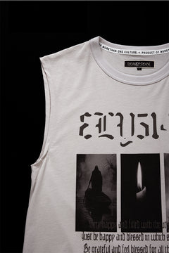 画像をギャラリービューアに読み込む, beauty : beast ESSENTIAL GRAPHIC LINE SLEEVELESS TEE (ELYSIAN / BEIGE)