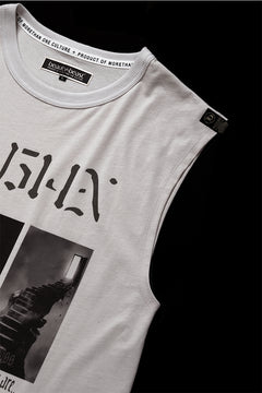画像をギャラリービューアに読み込む, beauty : beast ESSENTIAL GRAPHIC LINE SLEEVELESS TEE (ELYSIAN / BEIGE)