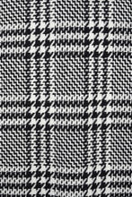 Load image into Gallery viewer, N/07 OPEN COLLAR L/S SHIRT / HOUNDSTOOTH GLEN CHECK (WHITE x BLACK)