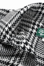 Load image into Gallery viewer, N/07 OPEN COLLAR L/S SHIRT / HOUNDSTOOTH GLEN CHECK (WHITE x BLACK)