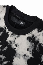 画像をギャラリービューアに読み込む, A.F ARTEFACT ASYMMETRY LOOP HEM TOPS / MOTTLED DYING (BLACK x IVORY)