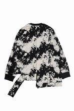 画像をギャラリービューアに読み込む, A.F ARTEFACT ASYMMETRY LOOP HEM TOPS / MOTTLED DYING (BLACK x IVORY)