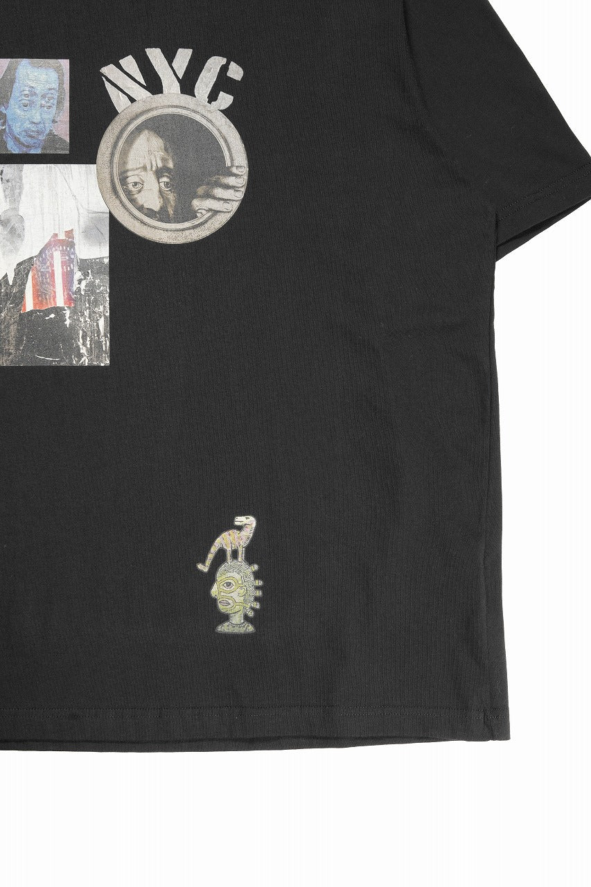 画像をギャラリービューアに読み込む, ISABEL BENENATO Comfort Size Print T-Shirt of Cotton Jersey (BLACK)