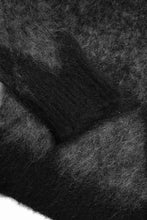 Load image into Gallery viewer, ISABEL BENENATO Shaded Gauzed Mohair Cardigan (BLACK / GRAPHITE)