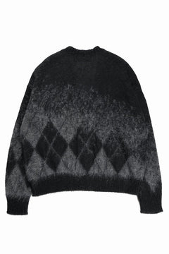 Load image into Gallery viewer, ISABEL BENENATO Shaded Gauzed Mohair Cardigan (BLACK / GRAPHITE)