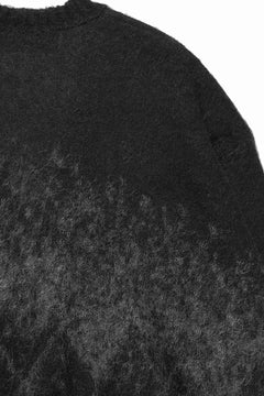 Load image into Gallery viewer, ISABEL BENENATO Shaded Gauzed Mohair Cardigan (BLACK / GRAPHITE)
