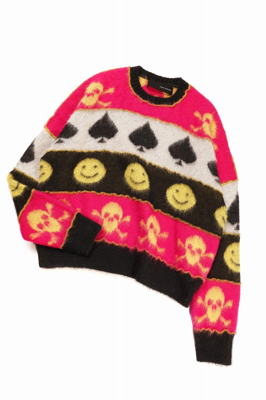 画像をギャラリービューアに読み込む, ISABEL BENENATO Wool Jacquarrd Intarsia Knit Jumper (MIX)