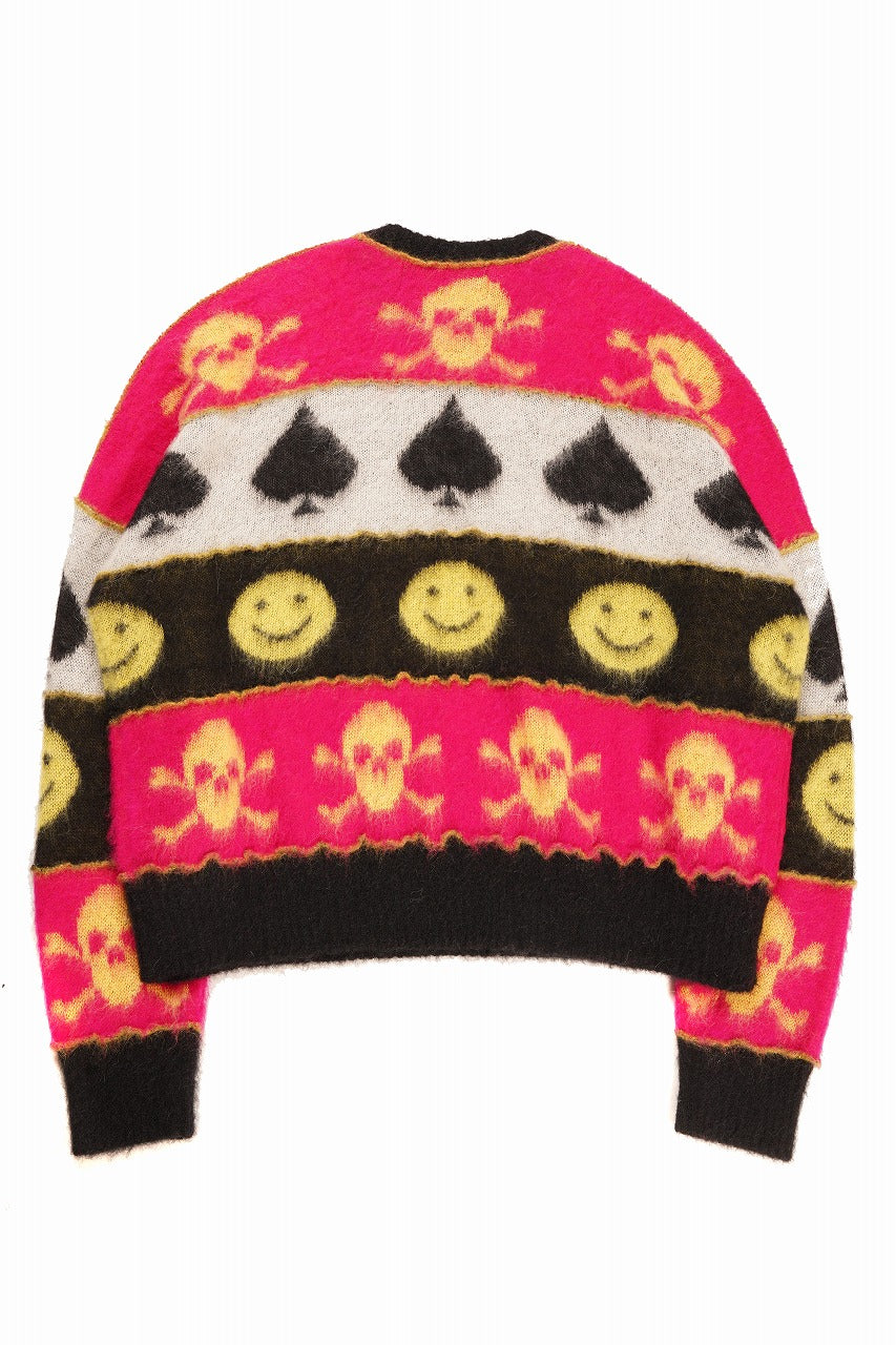 画像をギャラリービューアに読み込む, ISABEL BENENATO Wool Jacquarrd Intarsia Knit Jumper (MIX)