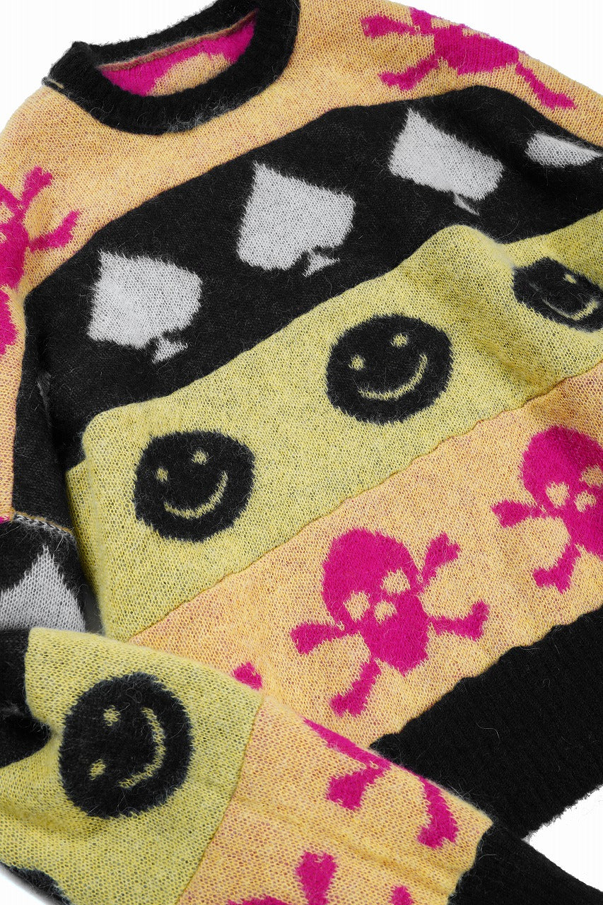 画像をギャラリービューアに読み込む, ISABEL BENENATO Wool Jacquarrd Intarsia Knit Jumper (MIX)