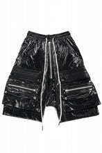 画像をギャラリービューアに読み込む, A.F ARTEFACT LEATHER TEC ZIP CARGO SHORTS (BLACK)